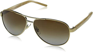 Ralph by Ralph Lauren Women's Ra4004 Aviator Metal Sunglasses